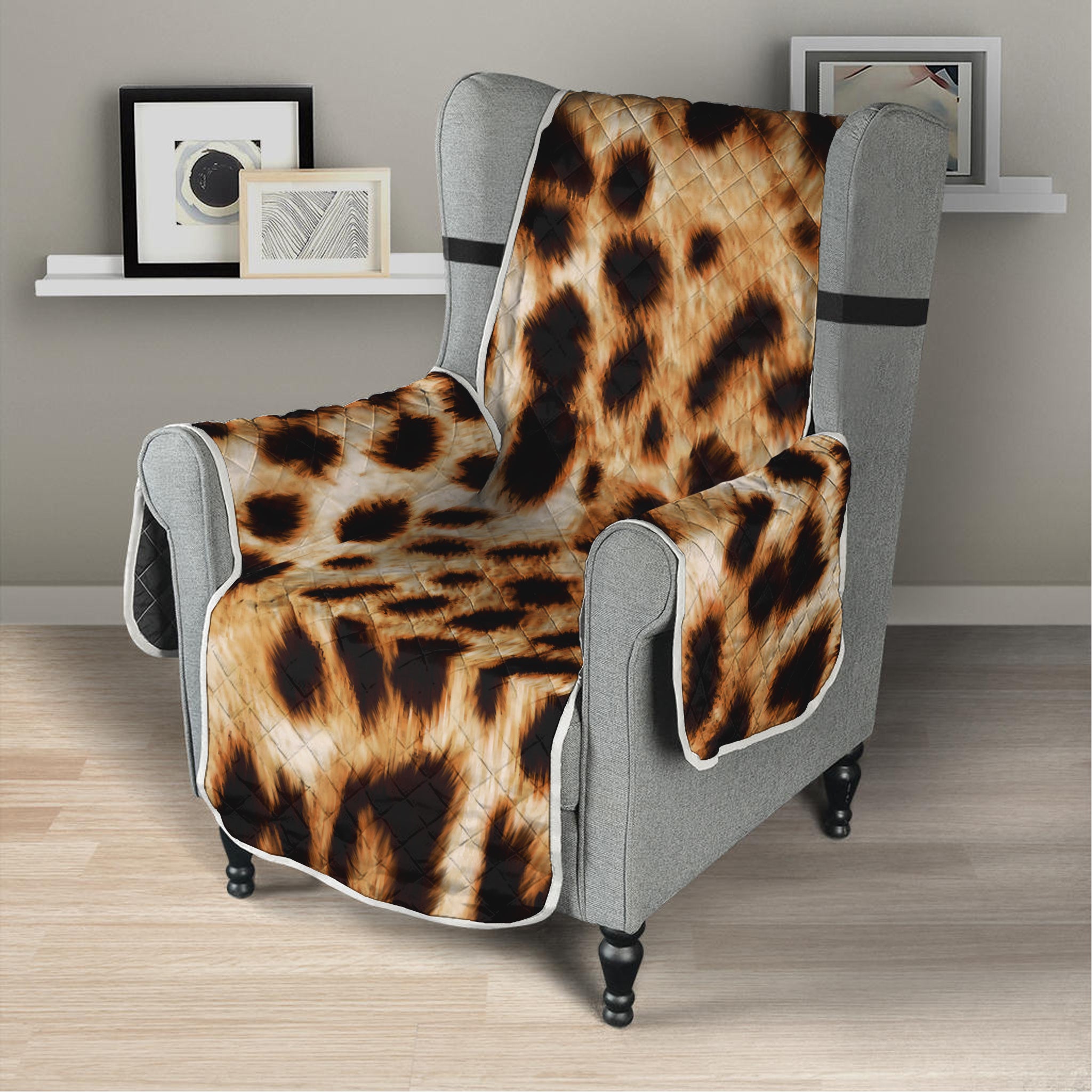 Cheetah Print Armchair Protector