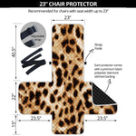 Cheetah Print Armchair Protector