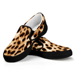 Cheetah Print Black Slip On Shoes