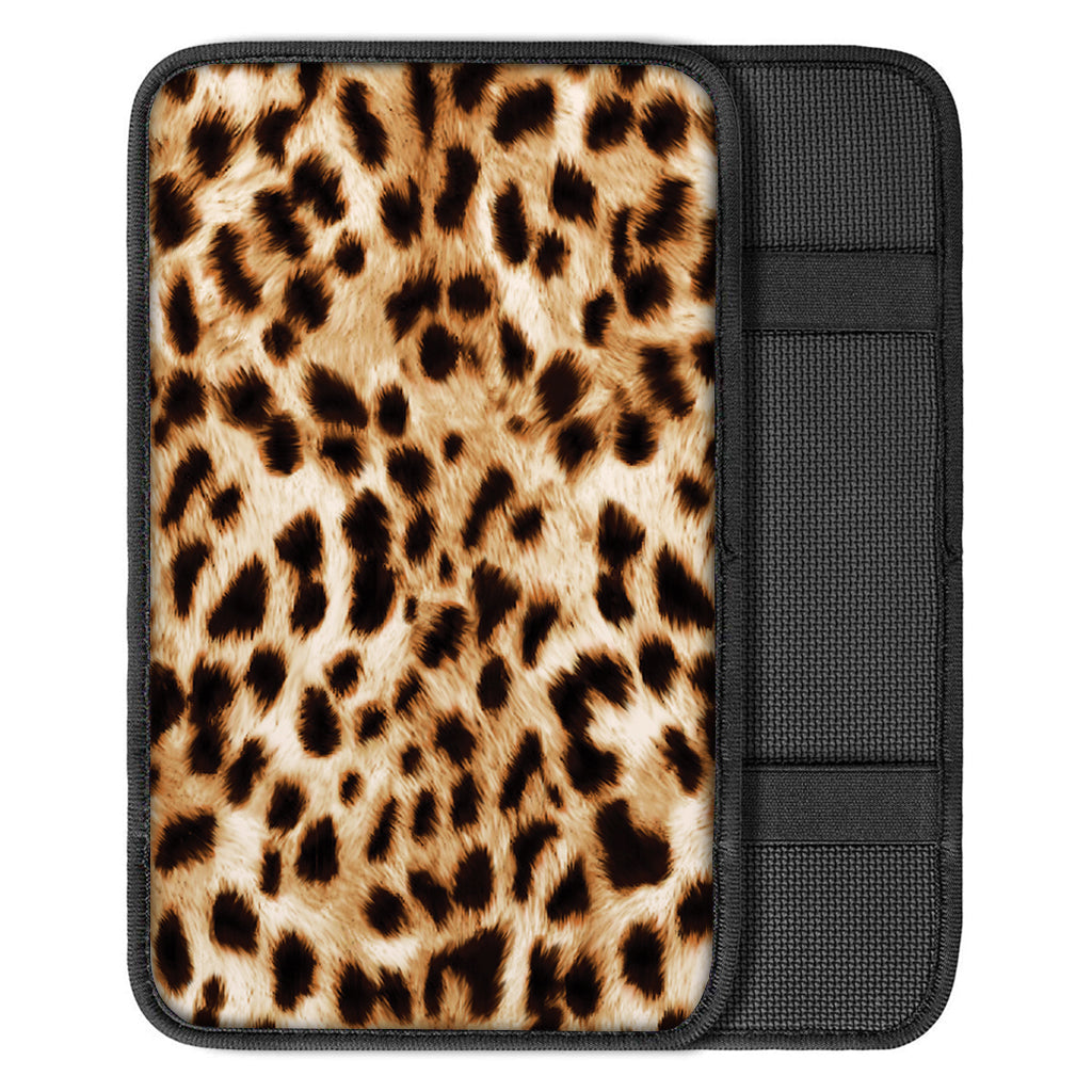 Cheetah Print Car Center Console Cover