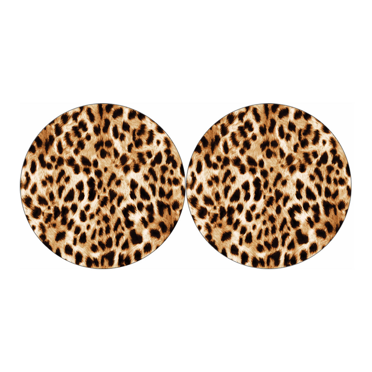 Cheetah Print Car Coasters