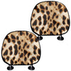 Cheetah Print Car Headrest Covers