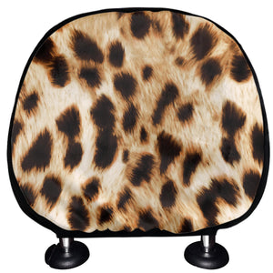 Cheetah Print Car Headrest Covers