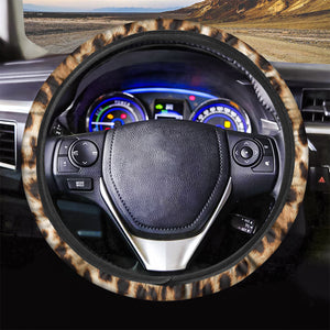 Cheetah Print Car Steering Wheel Cover