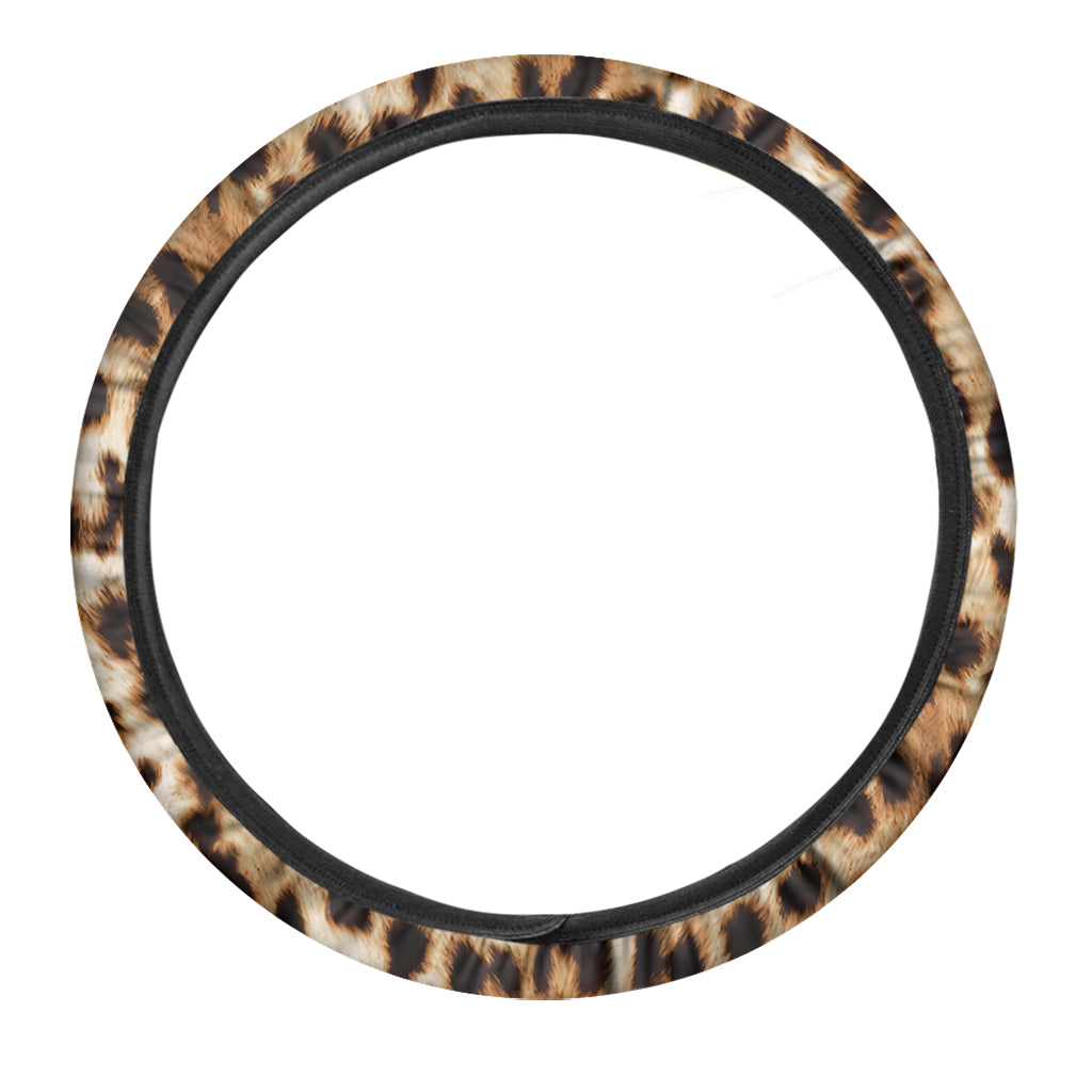 Cheetah Print Car Steering Wheel Cover