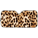 Cheetah Print Car Sun Shade