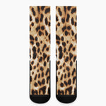 Cheetah Print Crew Socks