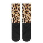 Cheetah Print Crew Socks