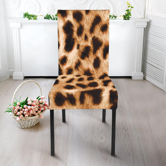 Cheetah Print Dining Chair Slipcover