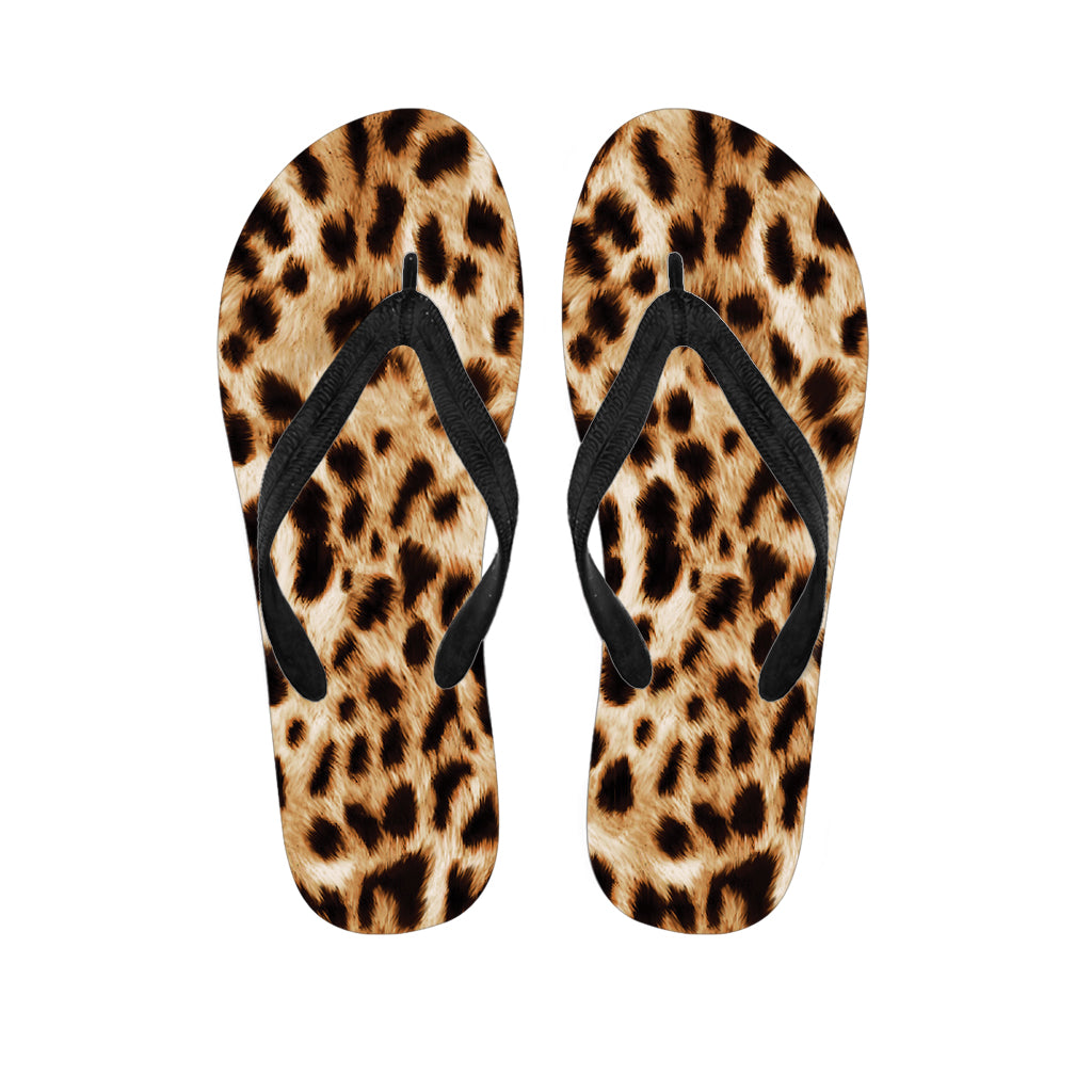 Cheetah Print Flip Flops