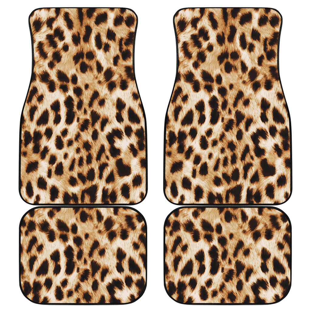 Cheetah Print Front and Back Car Floor Mats