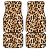 Cheetah Print Front and Back Car Floor Mats