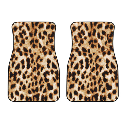 Cheetah Print Front Car Floor Mats