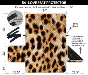 Cheetah Print Loveseat Protector