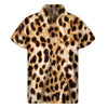 Cheetah Print Men's Short Sleeve Shirt