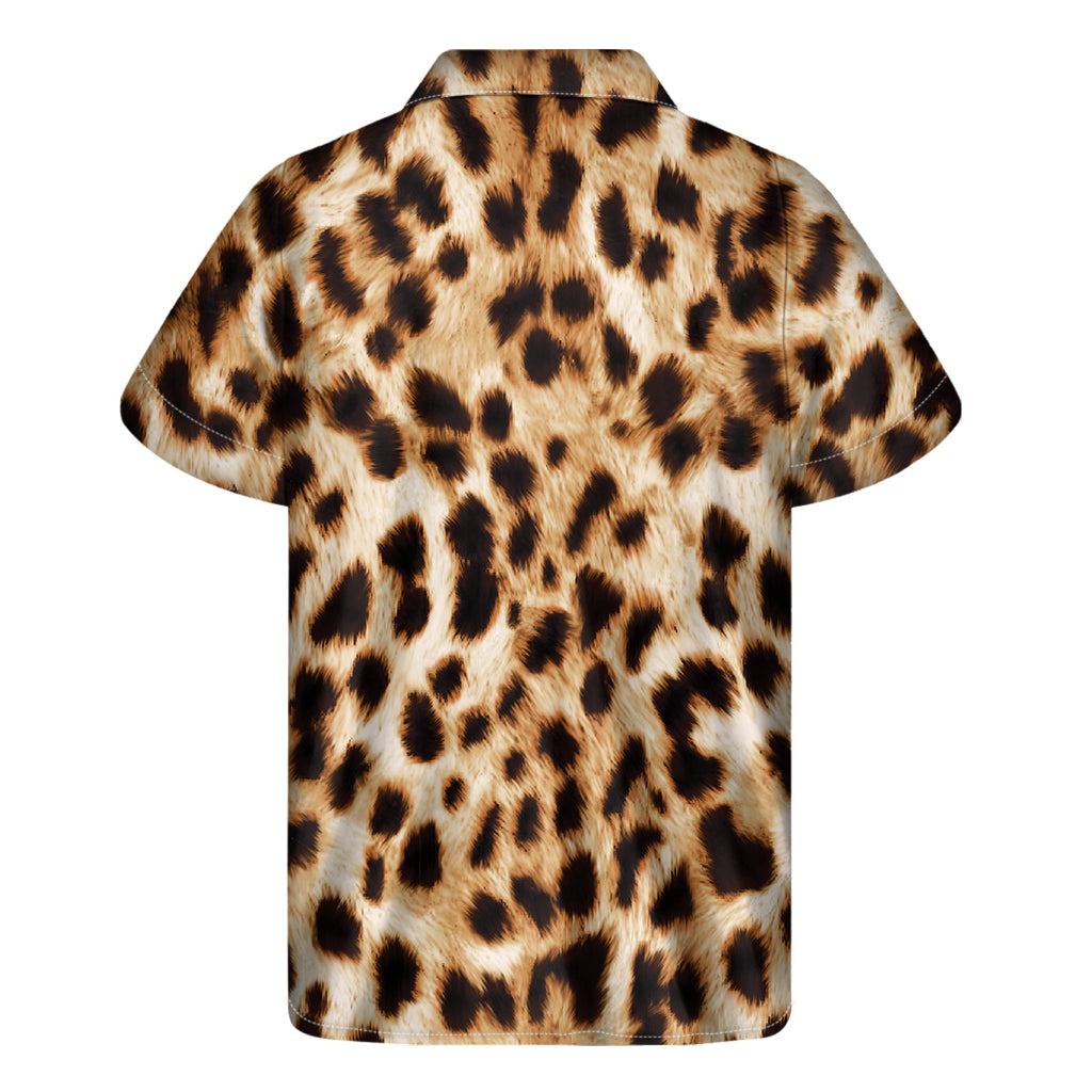 Cheetah Print Men's Short Sleeve Shirt