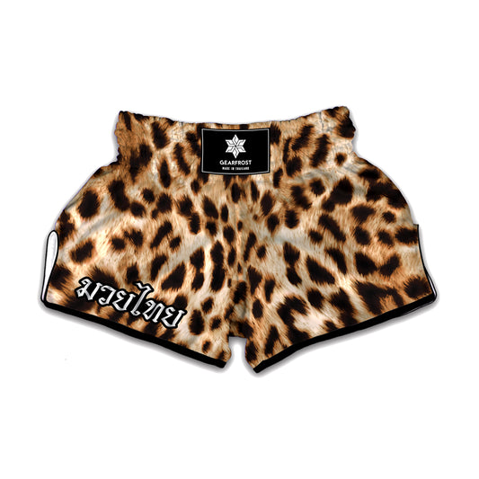 Cheetah Print Muay Thai Boxing Shorts