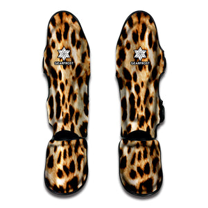 Cheetah Print Muay Thai Shin Guard