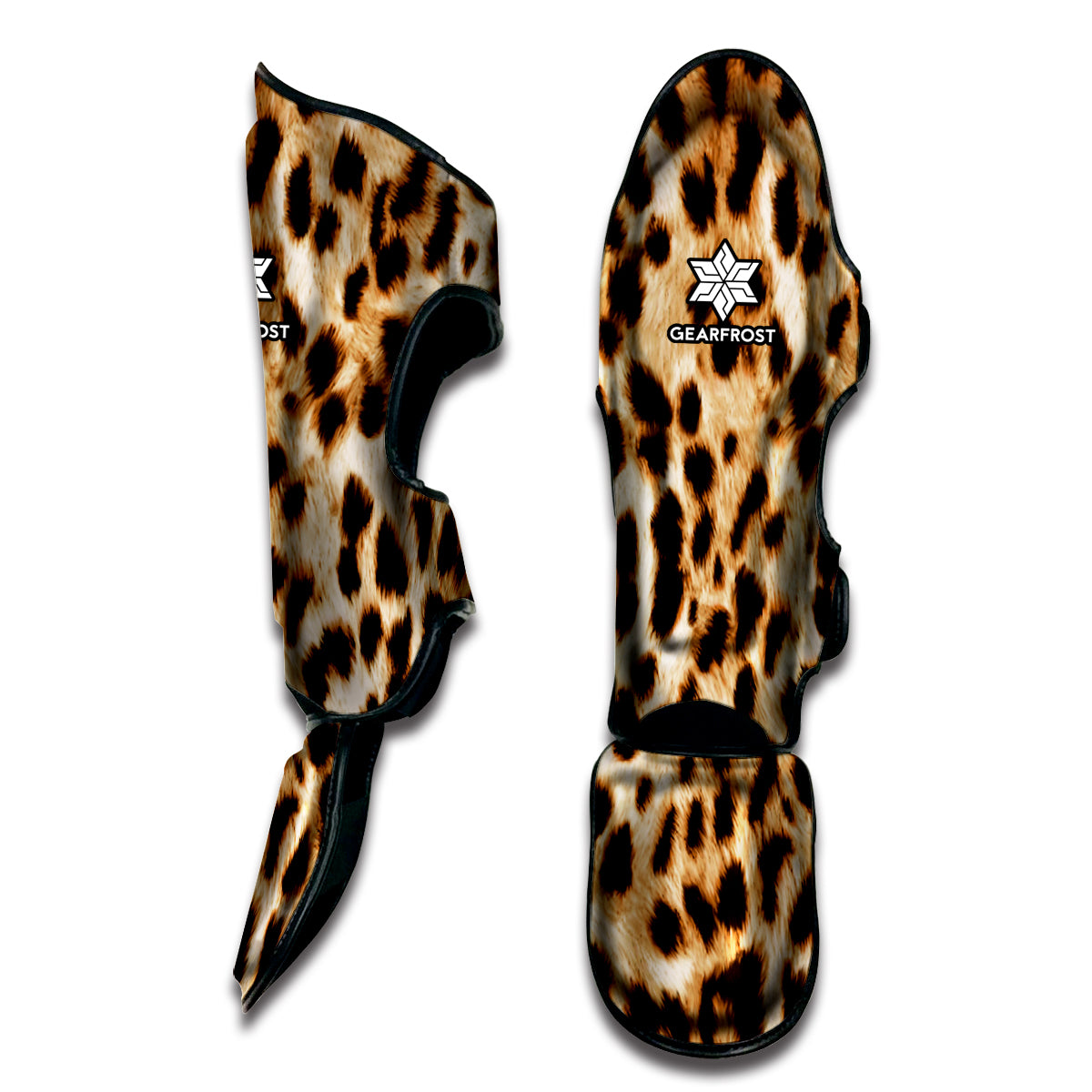 Cheetah Print Muay Thai Shin Guard