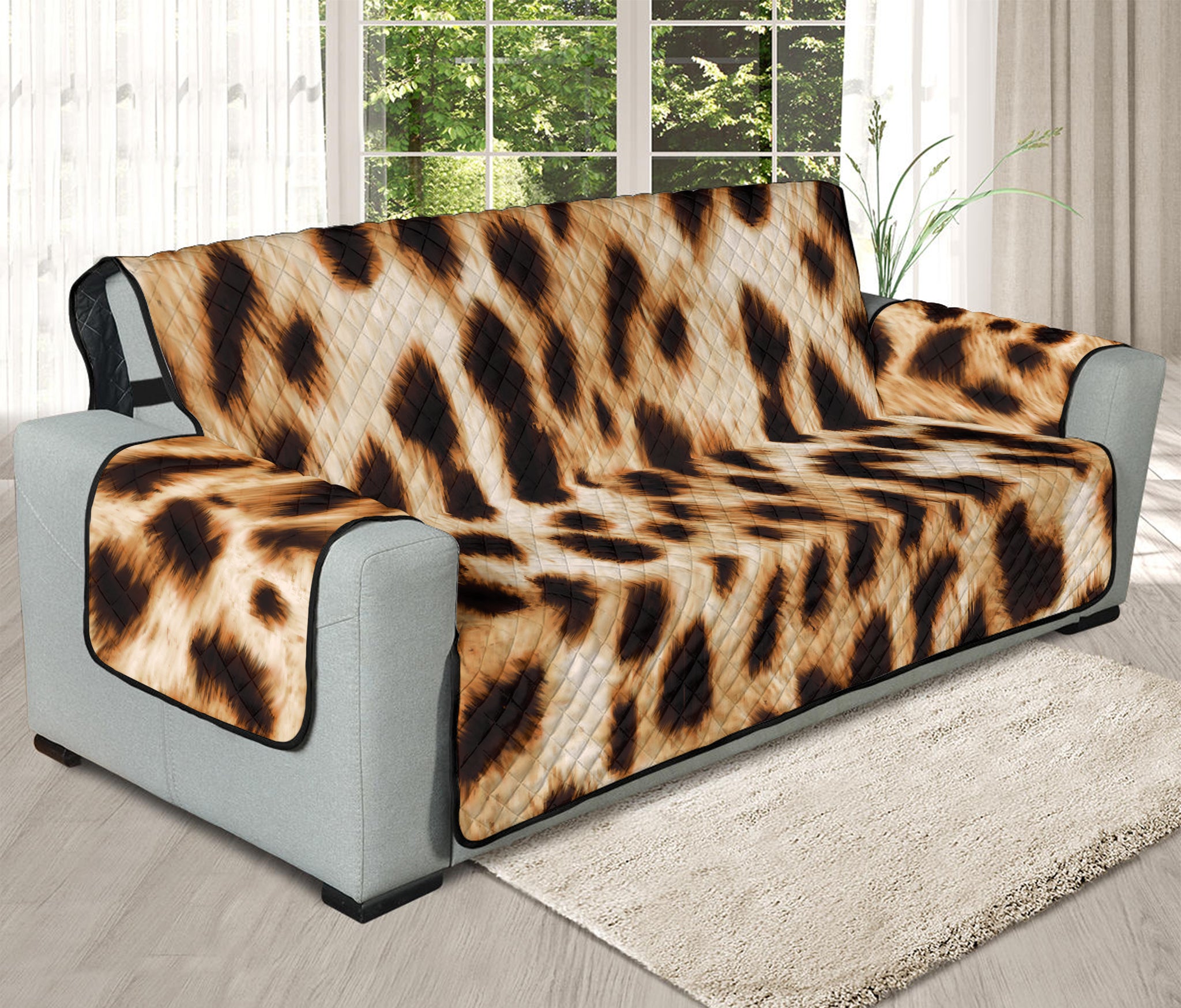 Cheetah Print Oversized Sofa Protector