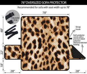 Cheetah Print Oversized Sofa Protector