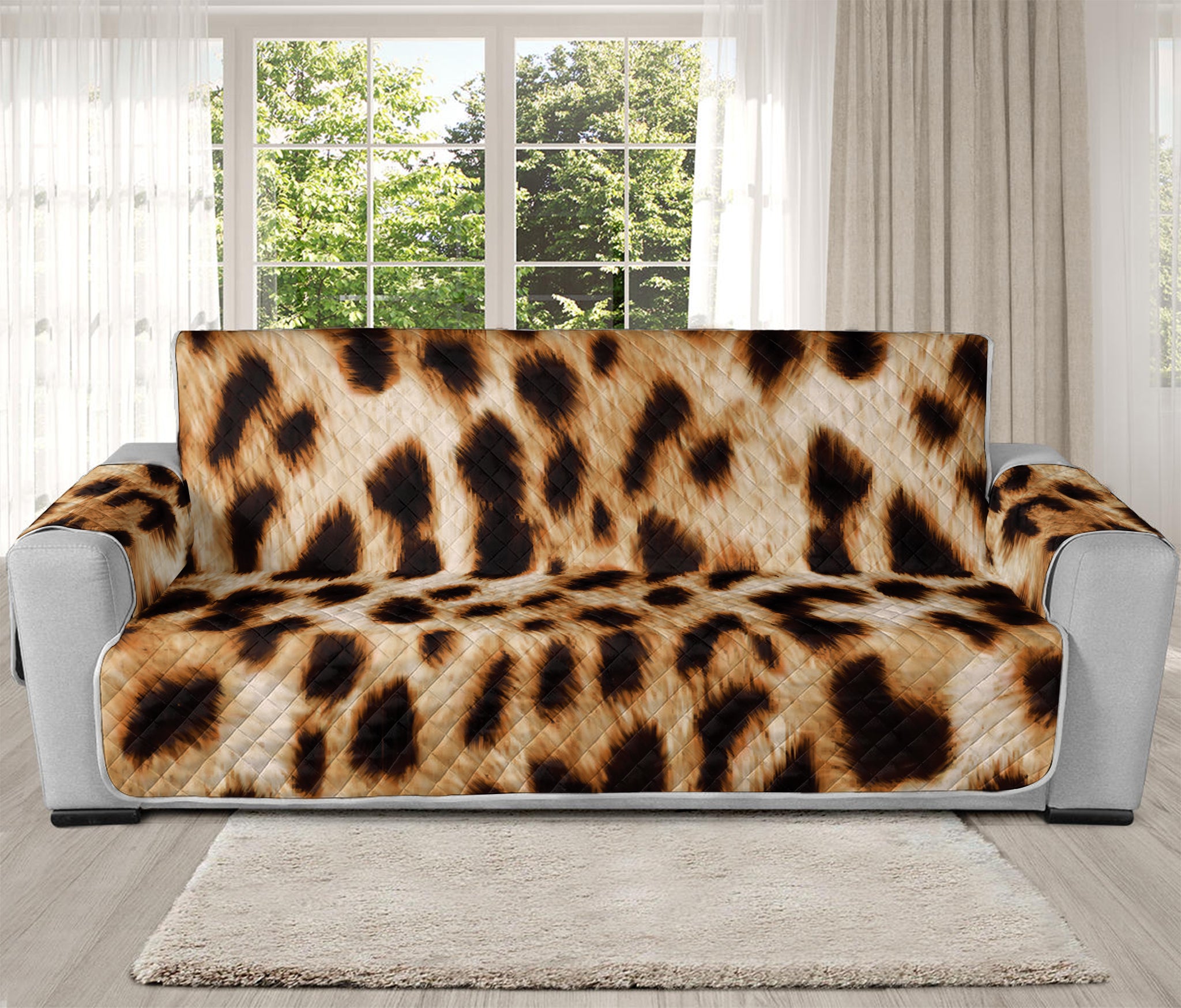 Cheetah Print Oversized Sofa Protector