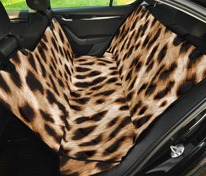 Cheetah Print Pet Car Back Seat Cover