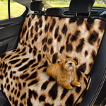 Cheetah Print Pet Car Back Seat Cover