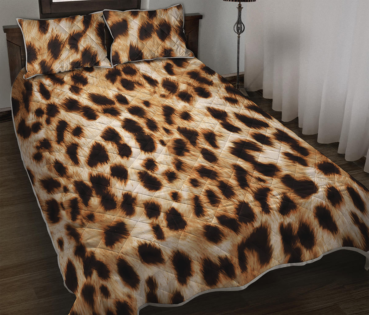 Cheetah Print Quilt Bed Set