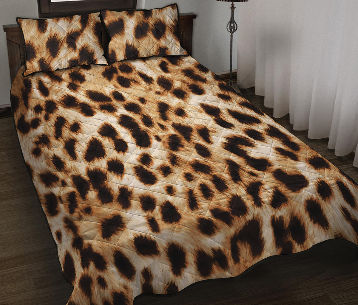 Cheetah Print Quilt Bed Set