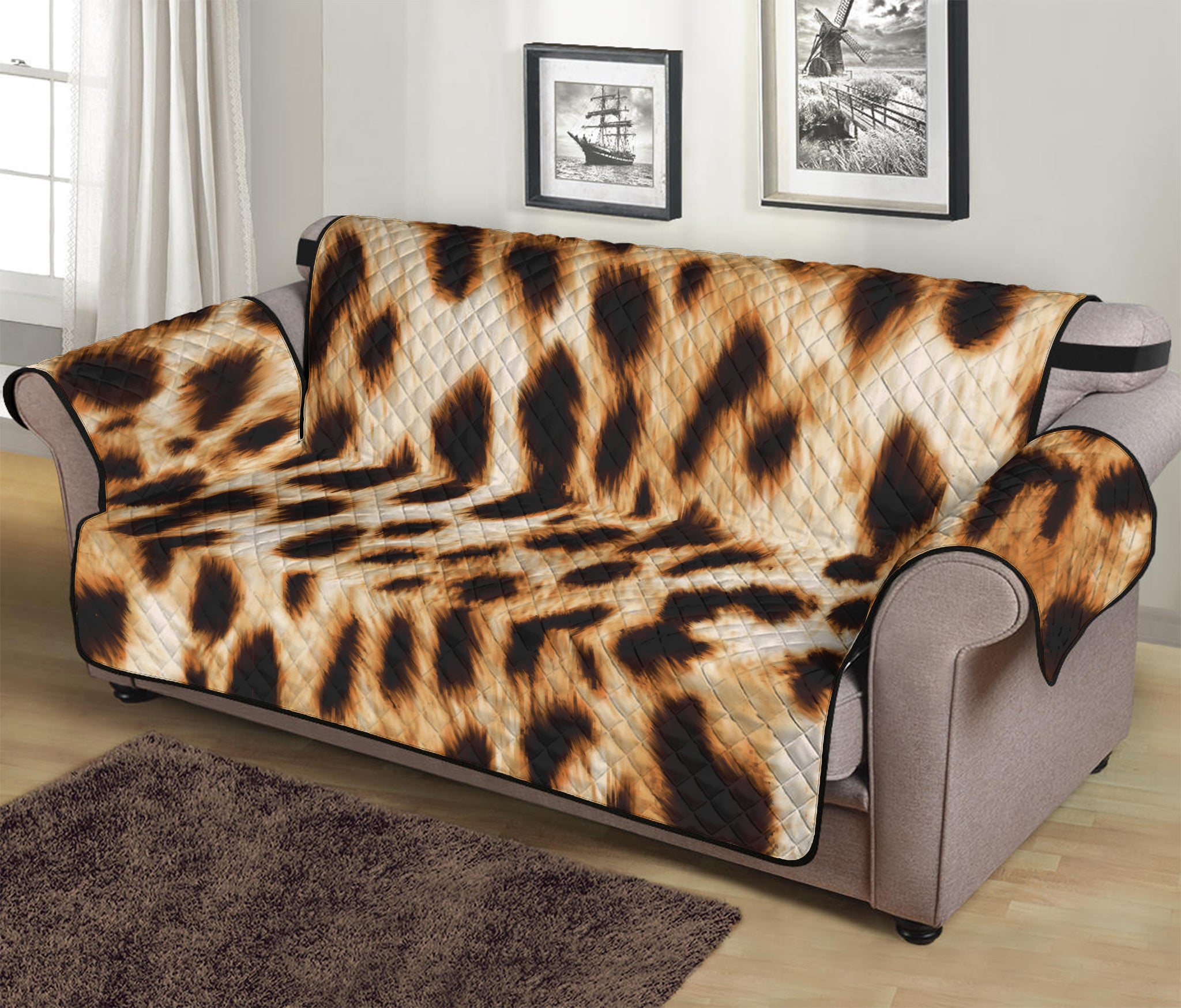 Cheetah Print Sofa Protector