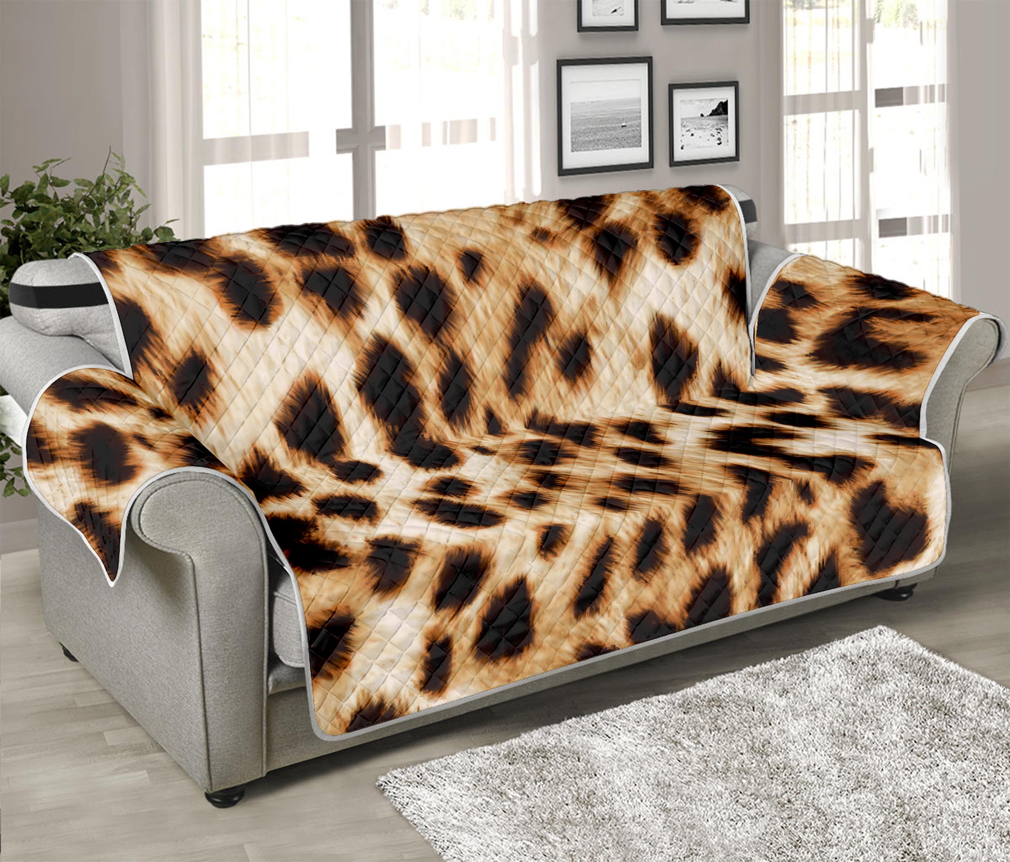 Cheetah Print Sofa Protector