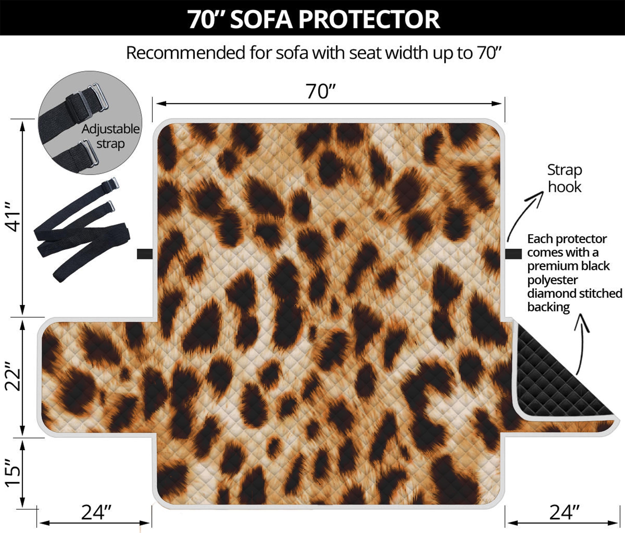 Cheetah Print Sofa Protector