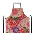 Cherry Blossom Kimono Pattern Print Apron