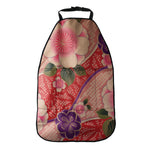 Cherry Blossom Kimono Pattern Print Car Seat Organizers