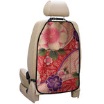 Cherry Blossom Kimono Pattern Print Car Seat Organizers