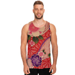 Cherry Blossom Kimono Pattern Print Men's Tank Top