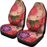 Cherry Blossom Kimono Pattern Print Universal Fit Car Seat Covers