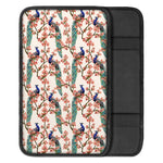 Cherry Blossom Peacock Print Car Center Console Cover