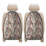 Cherry Blossom Peacock Print Car Seat Organizers