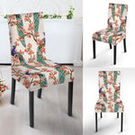 Cherry Blossom Peacock Print Dining Chair Slipcover