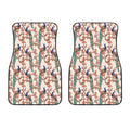 Cherry Blossom Peacock Print Front Car Floor Mats