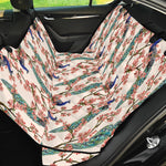 Cherry Blossom Peacock Print Pet Car Back Seat Cover