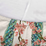 Cherry Blossom Peacock Print Sofa Cover