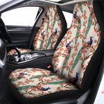 Cherry Blossom Peacock Print Universal Fit Car Seat Covers