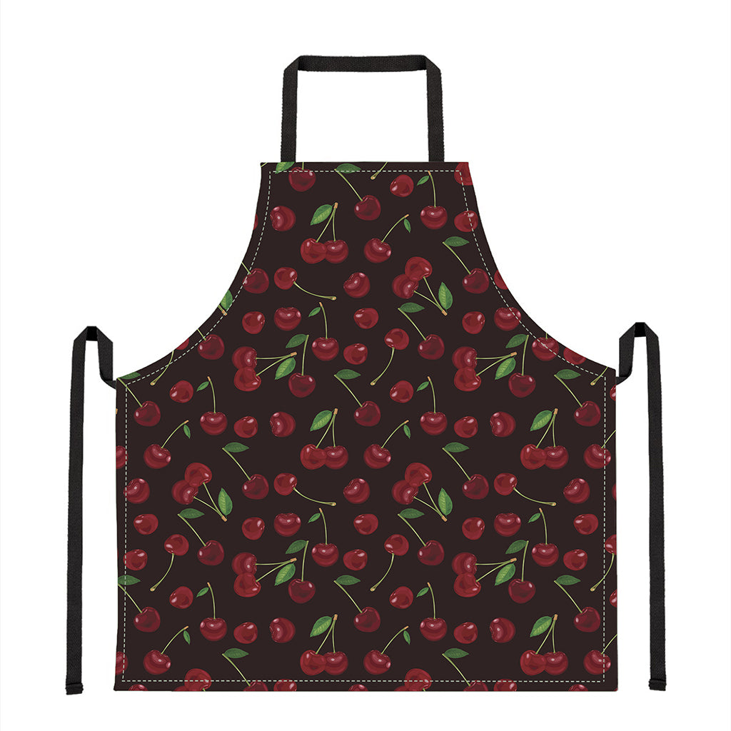 Cherry Fruit Pattern Print Apron