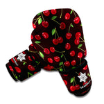Cherry Fruit Pattern Print Boxing Gloves