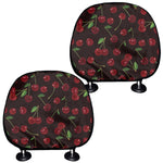 Cherry Fruit Pattern Print Car Headrest Covers