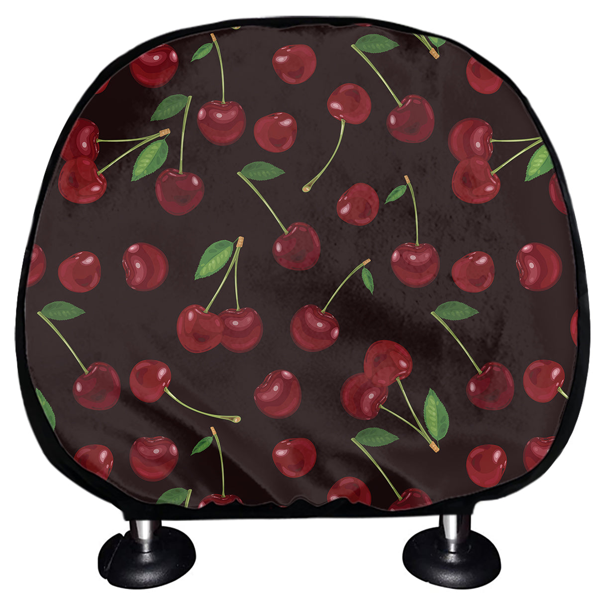 Cherry Fruit Pattern Print Car Headrest Covers