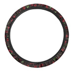 Cherry Fruit Pattern Print Car Steering Wheel Cover